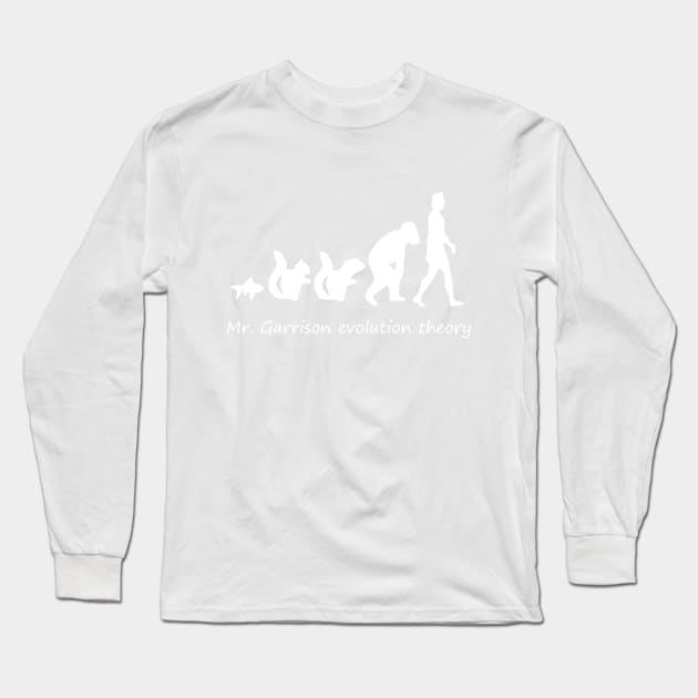 Mr. Garrison Evolution Theory Long Sleeve T-Shirt by Danielle